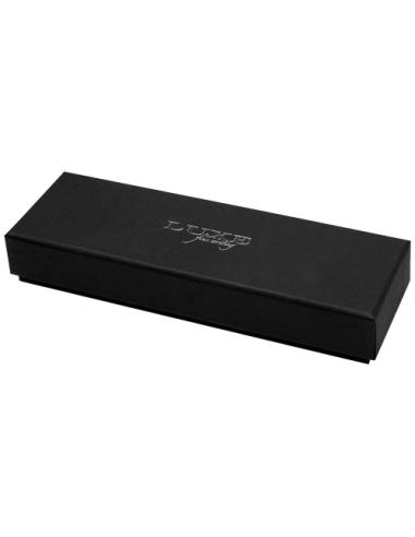 Set de bolígrafo y rollerball de acero inoxidable reciclado (tinta negra) N18638701