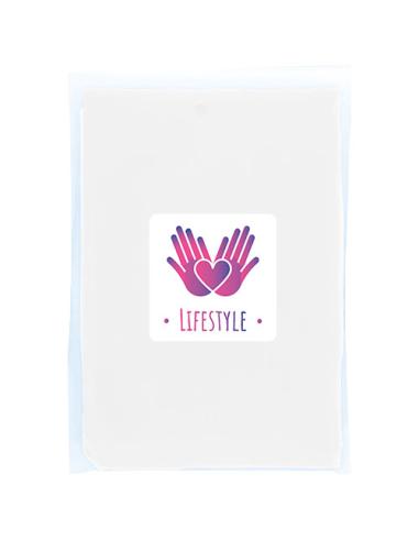 Poncho de lluvia desechable de material reciclado con bolsa de almacenamiento N10714901