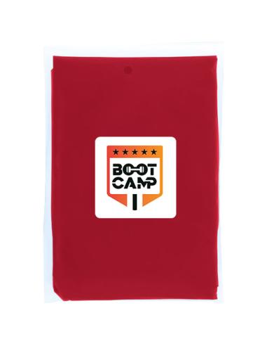 Poncho de lluvia desechable de material reciclado con bolsa de almacenamiento N12714901