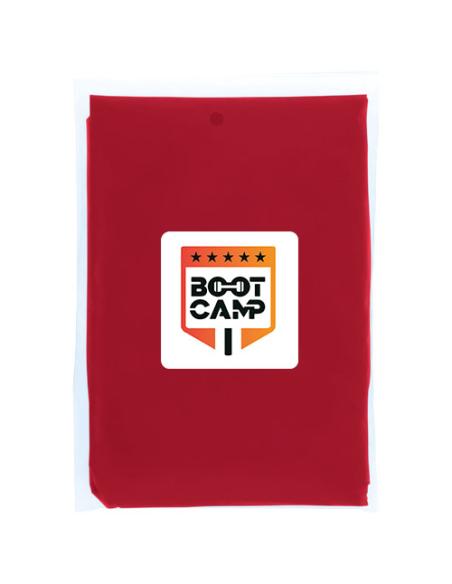 Poncho de lluvia desechable de material reciclado con bolsa de almacenamiento N12714901