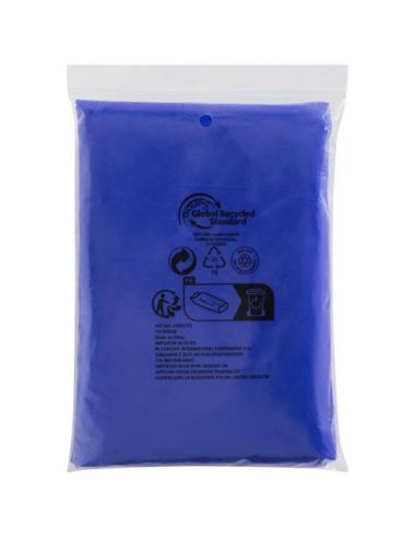Poncho de lluvia desechable de material reciclado con bolsa de almacenamiento N35714901