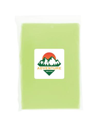 Poncho de lluvia desechable de material reciclado con bolsa de almacenamiento N36714901