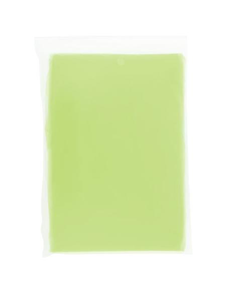 Poncho de lluvia desechable de material reciclado con bolsa de almacenamiento N36714901