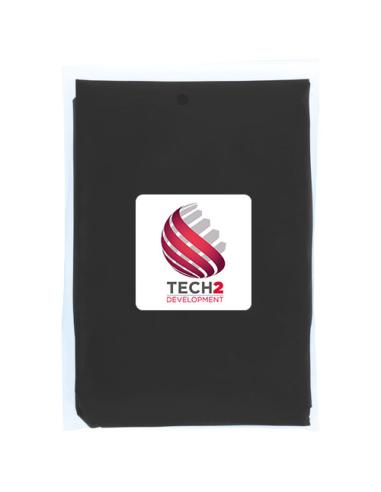 Poncho de lluvia desechable de material reciclado con bolsa de almacenamiento N09714901