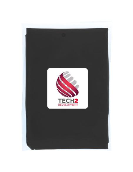 Poncho de lluvia desechable de material reciclado con bolsa de almacenamiento N09714901