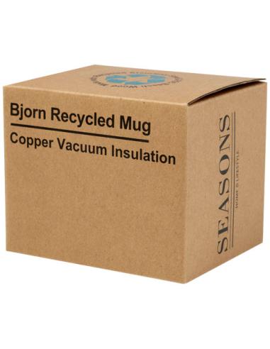 Taza de acero inoxidable reciclado con certificado RCS con aislamiento de cobre de 360 ml N10047001