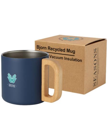Taza de acero inoxidable reciclado con certificado RCS con aislamiento de cobre de 360 ml N55047001