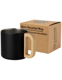 Taza de acero inoxidable reciclado con certificado RCS con aislamiento de cobre de 360 ml N10047001