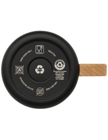 Taza de acero inoxidable reciclado con certificado RCS con aislamiento de cobre de 360 ml N09047001