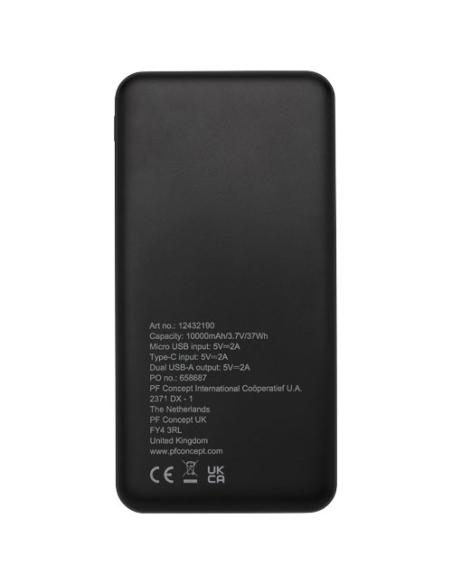 Batería externa de plástico reciclado de 10 000 mAh N09123421