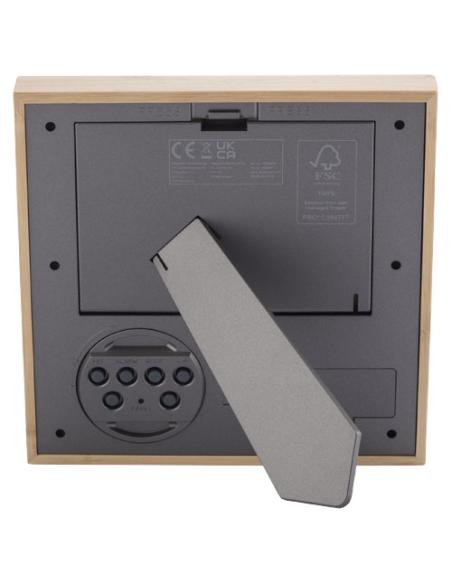 Marco de fotos de bambú con termómetro N60065401