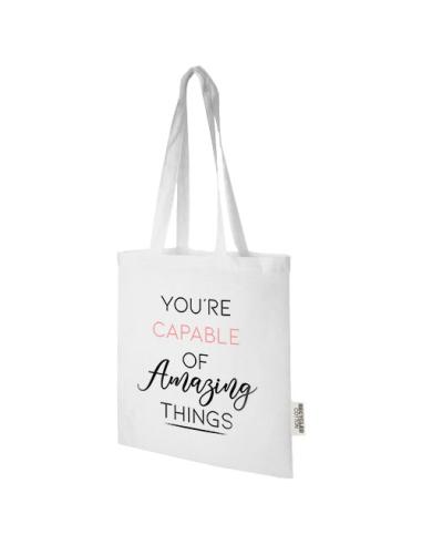 Bolsa Tote de algodón reciclado GRS de 140 g/m2 de 7 L N10596021