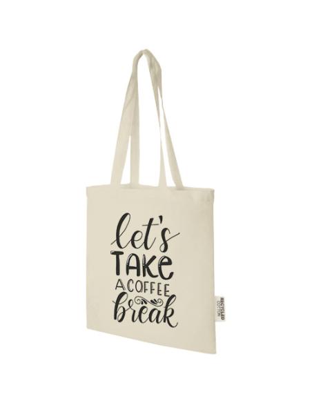 Bolsa Tote de algodón reciclado GRS de 140 g/m2 de 7 L N60596021