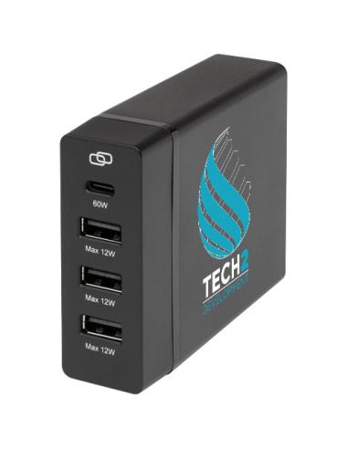 Estación de carga PD de plástico reciclado de 72 W N09033421