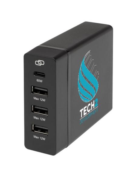 Estación de carga PD de plástico reciclado de 72 W N09033421