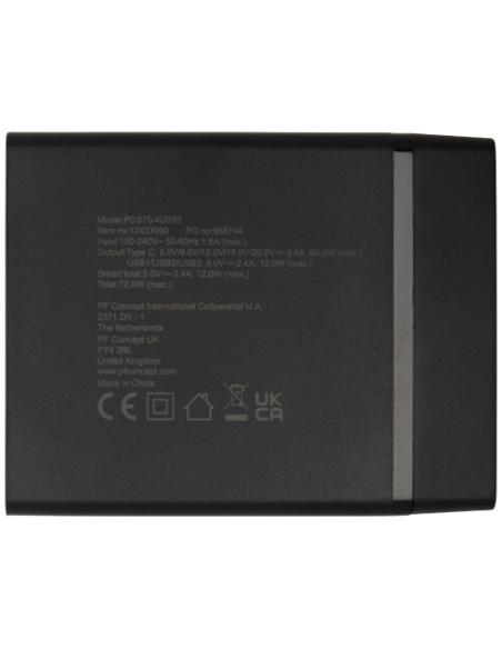 Estación de carga PD de plástico reciclado de 72 W N09033421