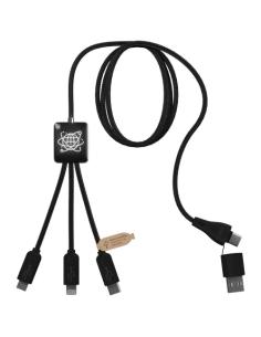 Cable de carga 5 en 1 RPET con transferencia de datos SCX N09580XP2