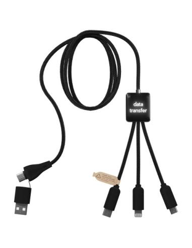 Cable de carga 5 en 1 RPET con transferencia de datos SCX N09580XP2