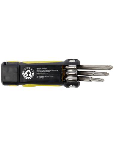 Set de destornilladores de plástico reciclado 8 en 1 RCS con linterna N11965401