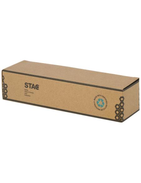 Linterna de plástico reciclado con mosquetón de bambú/RCS N60075401