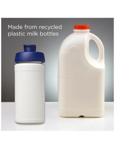Bidón deportivo con tapa Flip de material reciclado de 500 ml N10164012
