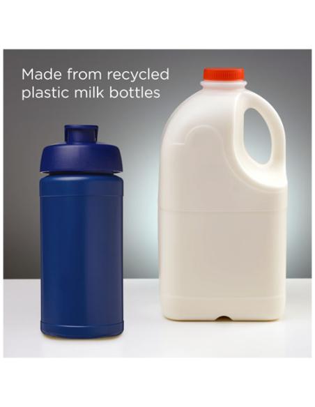 Bidón deportivo con tapa Flip de material reciclado de 500 ml N25164012