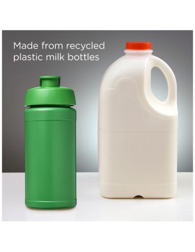 Bidón deportivo con tapa Flip de material reciclado de 500 ml N16164012