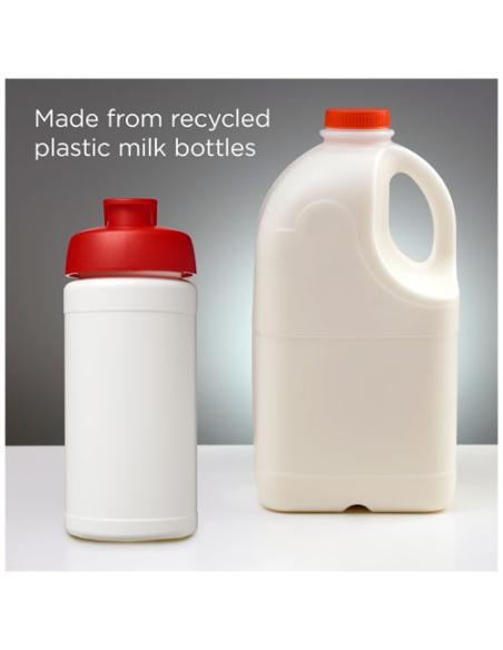 Bidón deportivo con tapa Flip de material reciclado de 500 ml N19164012