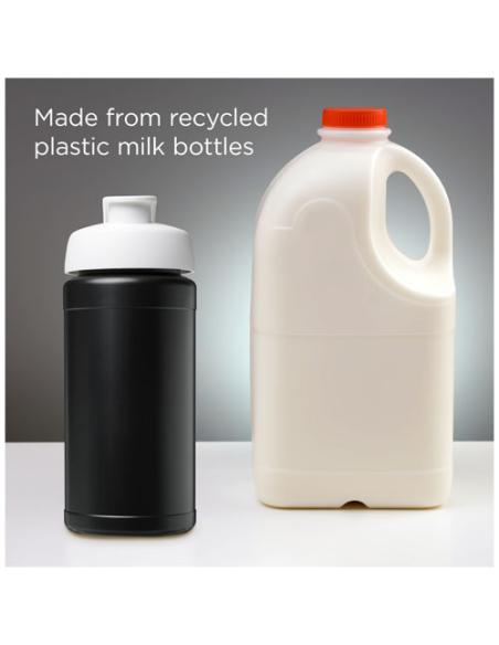 Bidón deportivo con tapa Flip de material reciclado de 500 ml N49164012