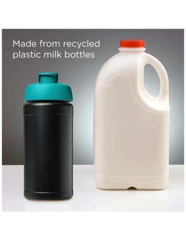Bidón deportivo con tapa Flip de material reciclado de 500 ml N69164012