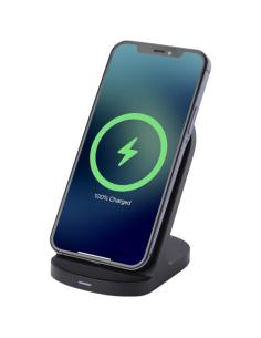 Base de carga inalámbrica con doble bobina de 15W en plástico reciclado con certificación RCS N09043421