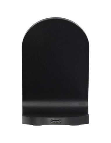 Base de carga inalámbrica con doble bobina de 15W en plástico reciclado con certificación RCS N09043421