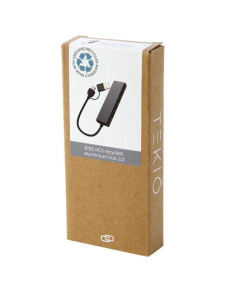Hub USB 2.0 de aluminio reciclado con certificación RCS N09443421