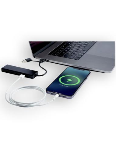 Hub USB 2.0 de aluminio reciclado con certificación RCS N09443421