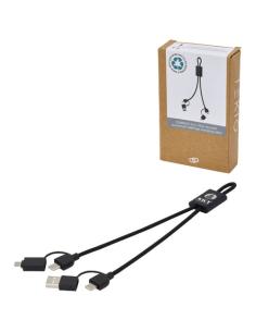 Cable de carga rápida y transmisión de datos 6 en 1 de 45 W en aluminio reciclado con certificación RCS N09543421 2