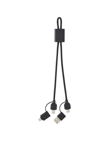 Cable de carga rápida y transmisión de datos 6 en 1 de 45 W en aluminio reciclado con certificación RCS N09543421