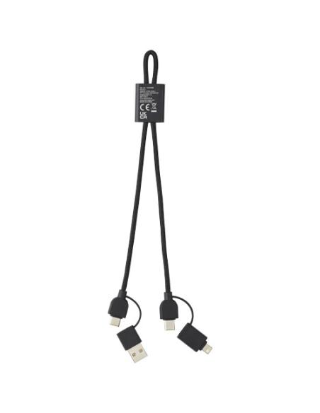 Cable de carga rápida y transmisión de datos 6 en 1 de 45 W en aluminio reciclado con certificación RCS N09543421