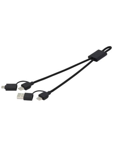 Cable de carga rápida y transmisión de datos 6 en 1 de 45 W en aluminio reciclado con certificación RCS N09543421