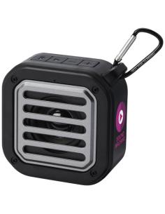 Altavoz solar Bluetooth IPX5 de 3W con mosquetón en plástico reciclado con certificación RCS N09743421 2