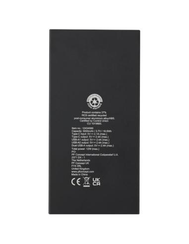 Batería externa de 5000 mAh en aluminio reciclado N09943421
