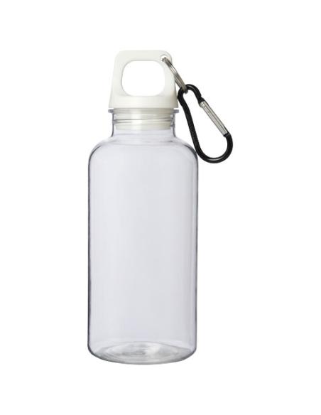 Bidón de 400 ml de plástico reciclado con mosquetón y certificación RCS N10877001