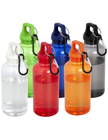 Bidón de 400 ml de plástico reciclado con mosquetón y certificación RCS N10877001