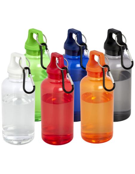 Bidón de 400 ml de plástico reciclado con mosquetón y certificación RCS N10877001