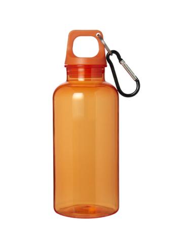 Bidón de 400 ml de plástico reciclado con mosquetón y certificación RCS N13877001