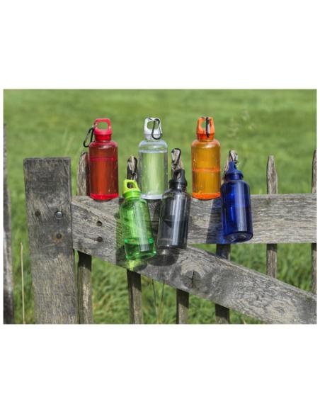 Bidón de 400 ml de plástico reciclado con mosquetón y certificación RCS N25877001