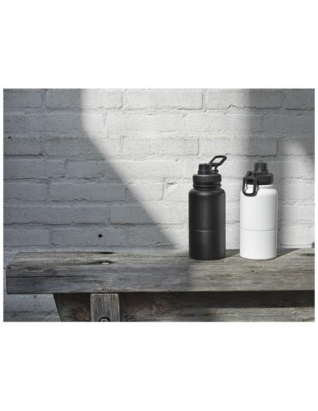 Bidón deportivocon aislamiento de acero inoxidable de 840 ml con certificación RCS N10787001