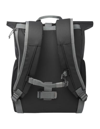 Bolsa enrollable para bicicleta resistente al agua de material reciclado GRS de 15" y 20 l N09050031