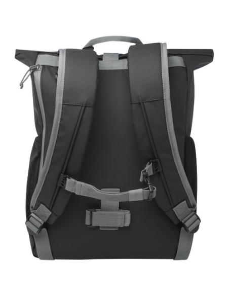 Bolsa enrollable para bicicleta resistente al agua de material reciclado GRS de 15" y 20 l N09050031