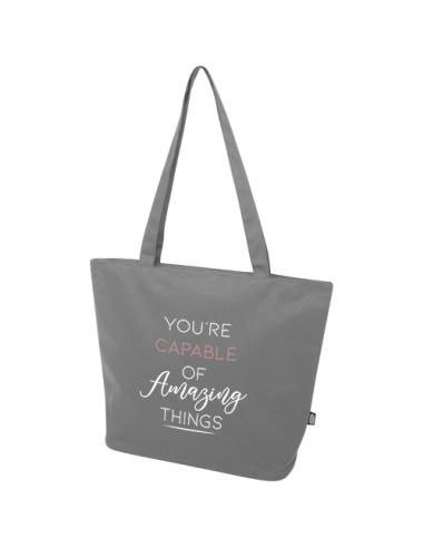 Bolsa Tote con cremallera de material reciclado GRS de 20 l N28250031