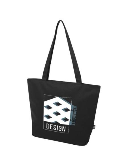Bolsa Tote con cremallera de material reciclado GRS de 20 l N09250031